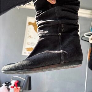 Authentic Prada boots - black